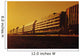 Rail Car Train Carrying Steel Pipe, Near Winnipeg, Manitoba Wall Mural
