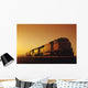 Train At Sunrise, Near Winnipeg, Manitoba Wall Mural
