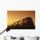 Train At Sunrise, Near Winnipeg, Manitoba Wall Mural