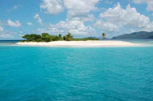 Deserted Beach Island Wall Decal