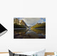 Mountains Reflected In Lake Louise, Banff National Park, Alberta Wall Mural