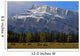 Elk In Meadow On Minnewanka Road With Mt Rundle In Background Wall Mural