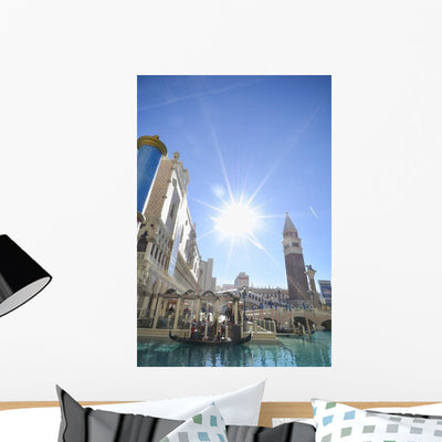 Venetian Las Vegas Wall Decal shown on a wall