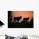 Moose Silhouetted At Sunset, Near Gunner's Cove, Newfoundland Wall Mural