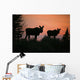 Moose Silhouetted At Sunset, Near Gunner's Cove, Newfoundland Wall Mural