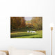 White Horses In An Autumn Landscape, Bromont, Quebec Wall Mural