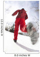 Low Angle View Of A Young Woman Jogging In Winter Wall Mural