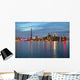 City Skyline At Dusk From Centre Island, Toronto, Ontario Wall Mural