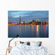 City Skyline At Dusk From Centre Island, Toronto, Ontario Wall Mural