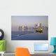 Tugboat And City Skyline, Toronto, Ontario Wall Mural
