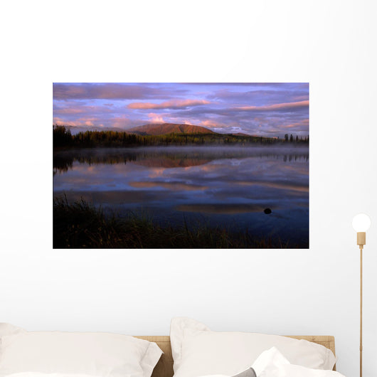 Jackfish Lake At Dawn Wall Mural