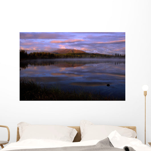 Jackfish Lake At Dawn Wall Mural