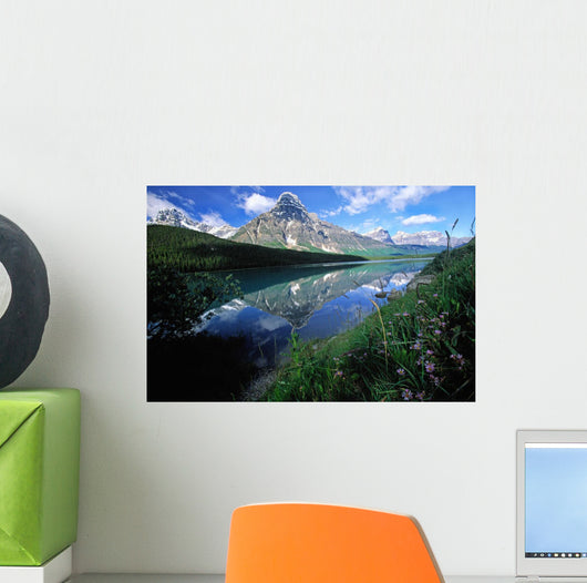 Rocky Mountains Along The Columbia Icefields Parkway, Alberta, Canada Wall Mural