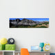 Panoramic Of Hikers On Kersarge Lake Trail Wall Mural