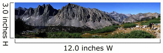 Panoramic Of Hikers On Kersarge Lake Trail Wall Mural