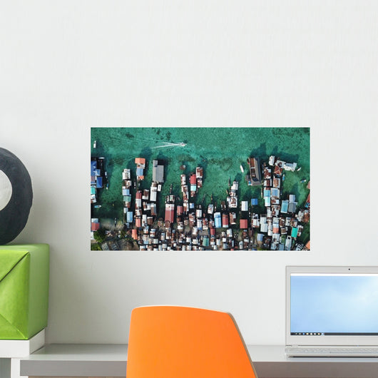 Poverty Slum Poor Fishing Wall Decal