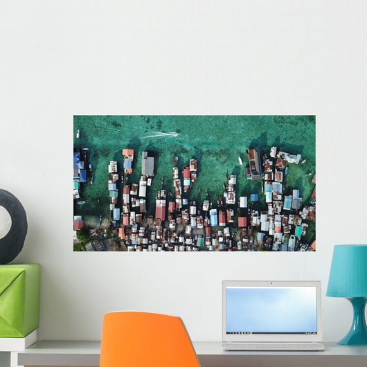 Poverty Slum Poor Fishing Wall Decal
