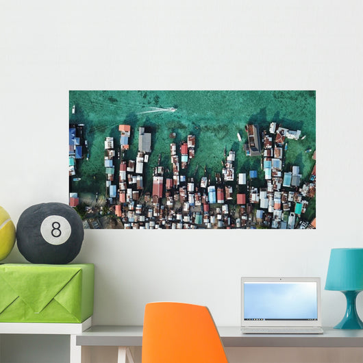 Poverty Slum Poor Fishing Wall Decal