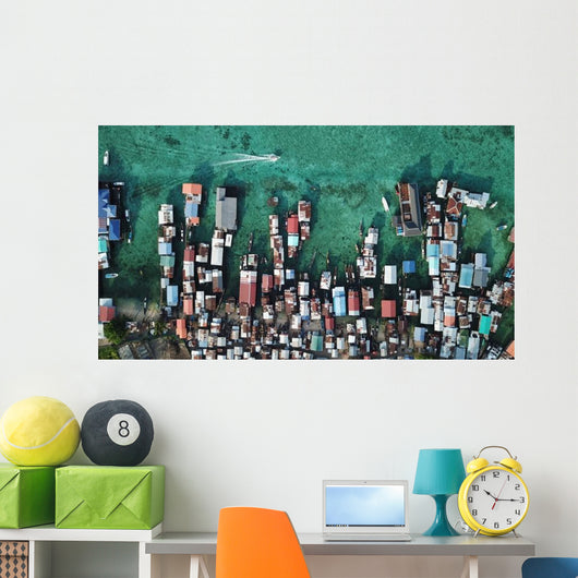 Poverty Slum Poor Fishing Wall Decal