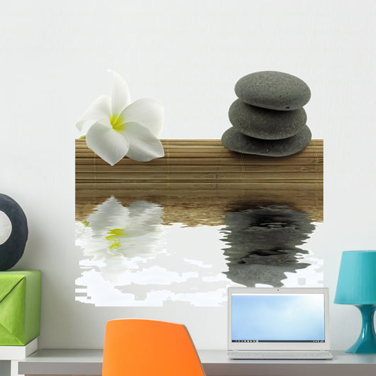 mineral zen, floral, bamboo Wall Decal