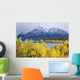 Lake Abraham And Eliot Peak, Kootenay Plains, Alberta, Canada Wall Mural