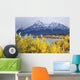 Lake Abraham And Eliot Peak, Kootenay Plains, Alberta, Canada Wall Mural