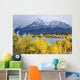 Lake Abraham And Eliot Peak, Kootenay Plains, Alberta, Canada Wall Mural