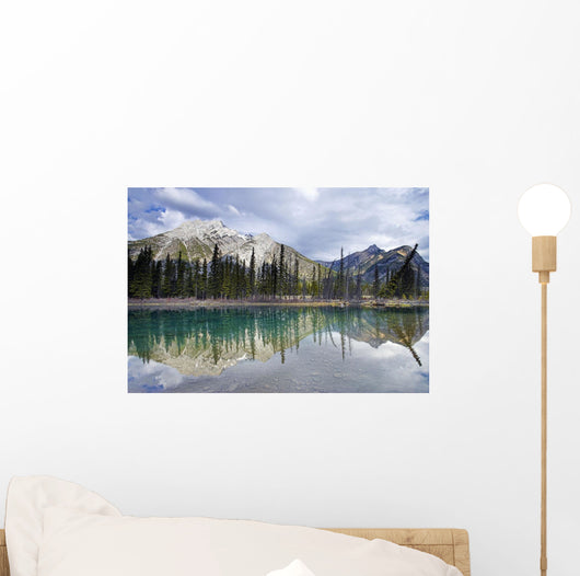 Mount Lorette Ponds And Mount Lorette Wall Mural