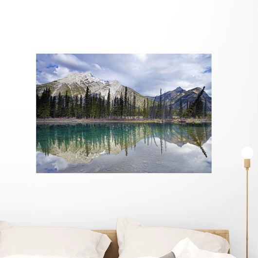 Mount Lorette Ponds And Mount Lorette Wall Mural