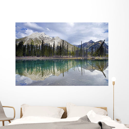 Mount Lorette Ponds And Mount Lorette Wall Mural