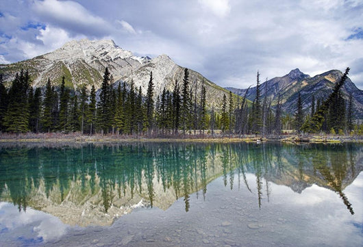 Mount Lorette Ponds And Mount Lorette Wall Mural