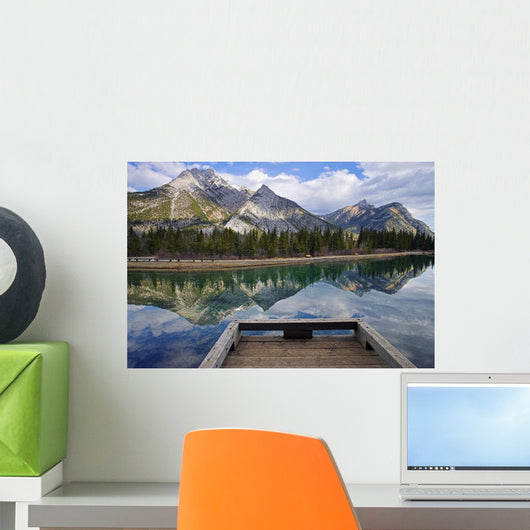 Mount Lorette Ponds And Mount Lorette Wall Mural