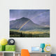 Rainbow Over Willmore Wilderness Park, Alberta, Canada Wall Mural