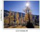 Upper Rowe Lake And Larch Trees In Fall Wall Mural