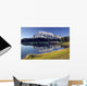 Mount Rundle Reflected In Cascade Ponds Wall Mural