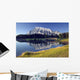 Mount Rundle Reflected In Cascade Ponds Wall Mural