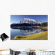 Mount Rundle Reflected In Cascade Ponds Wall Mural