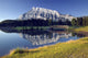 Mount Rundle Reflected In Cascade Ponds Wall Mural