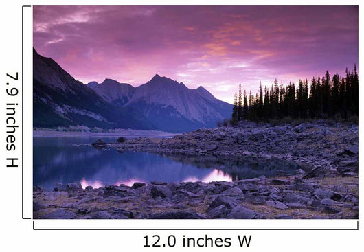 Medicine Lake, Jasper National Park, Alberta, Canada Wall Mural