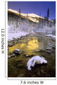Maligne River And The Colin Range Wall Mural