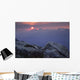 Sunset From Whistler Mountain, Jasper National Park, Alberta, Canada Wall Mural
