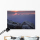 Sunset From Whistler Mountain, Jasper National Park, Alberta, Canada Wall Mural