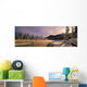 Winter Sunset On Bow River, Banff National Park, Alberta, Canada Wall Mural