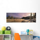 Winter Sunset On Bow River, Banff National Park, Alberta, Canada Wall Mural