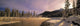 Winter Sunset On Bow River, Banff National Park, Alberta, Canada Wall Mural