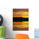 Sunset Over Boreal Forest, Medicine Lake, Alberta, Canada Wall Mural
