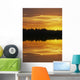 Sunset Over Boreal Forest, Medicine Lake, Alberta, Canada Wall Mural