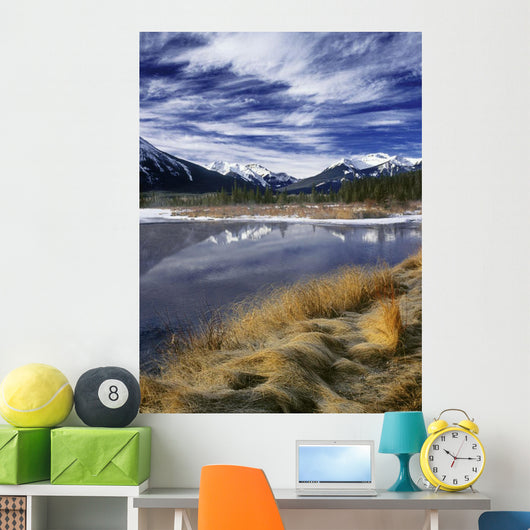 Vermilion Lakes, Banff National Park, Alberta, Canada Wall Mural