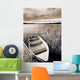 Boat And Reeds, Burntstick Lake, Alberta, Canada Wall Mural