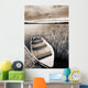 Boat And Reeds, Burntstick Lake, Alberta, Canada Wall Mural